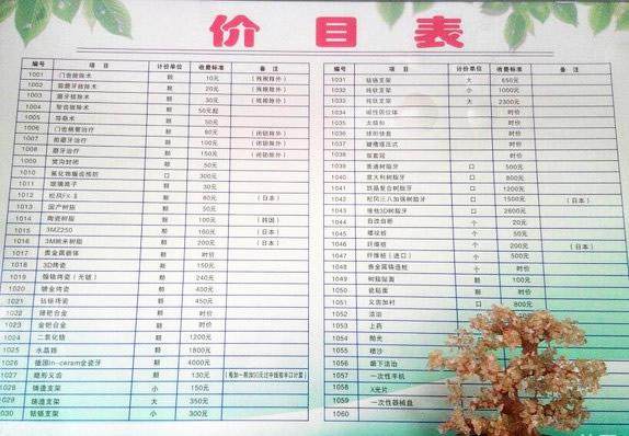 辽阳东福口腔门诊部擅长项目：