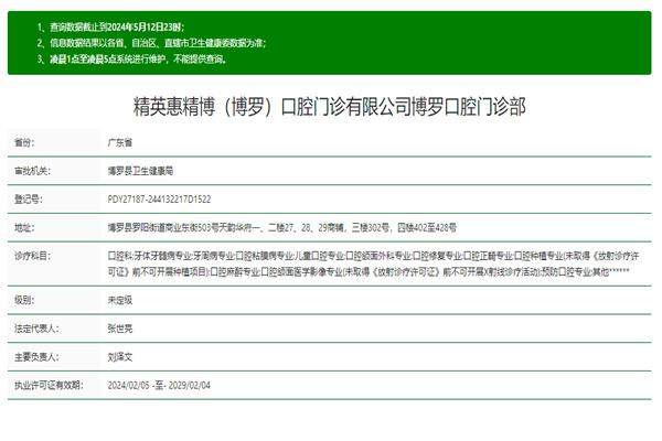 惠州精英惠口腔医院（博罗店）擅长项目